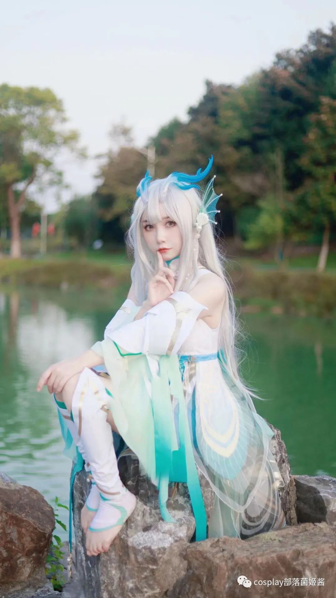 巳月|cos：王者荣耀西施游龙倩影cos正片@小羊