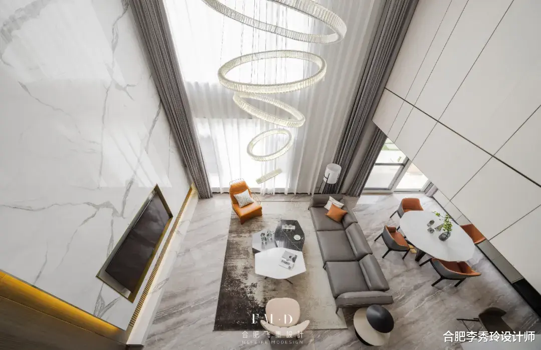 合肥李秀玲设计师|450㎡上下六层别墅，70万打造现代轻奢风，这是一个家的最高境界