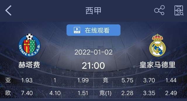 皇家馬德里|大家新年快樂：周日精選4串1推薦