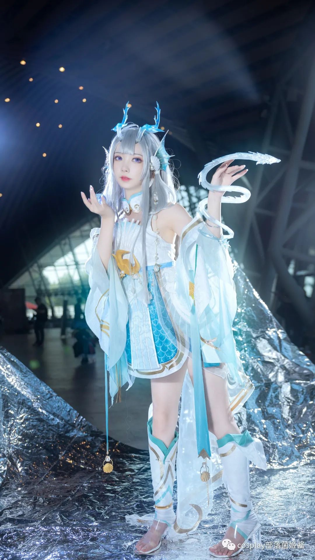 令和|cos:王者荣耀西施游龙清影cos正片@花雪