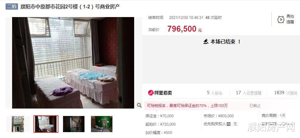 法拍房|1天内，濮阳4套法拍房成交！学区房仍是热点！