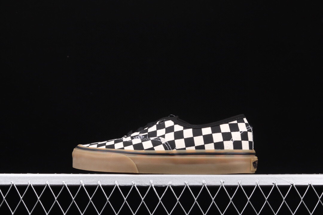 莆田鞋匠|Vans Authentic 黑白棋盘格休闲板鞋