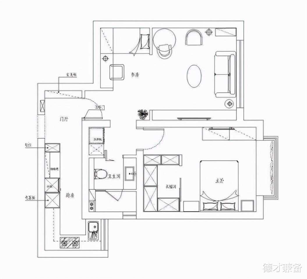 德才兼备|54㎡小屋，个性装修古典风格，别致又美观，喜欢的可以学习一下