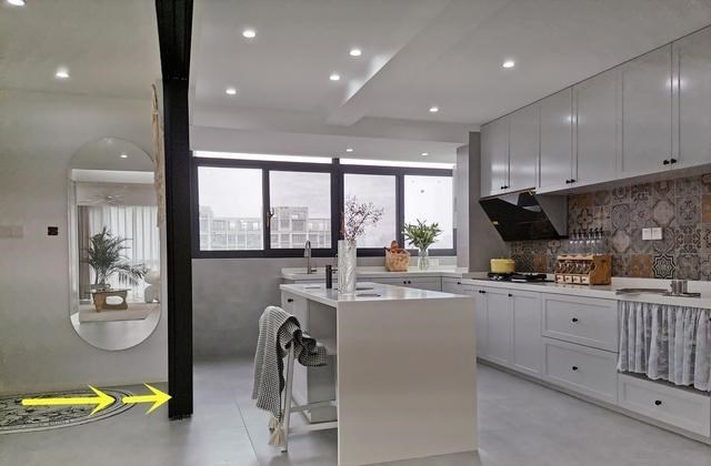 我确定分离式双玄关好用，一个保颜值，一个收纳，下套房也照着装