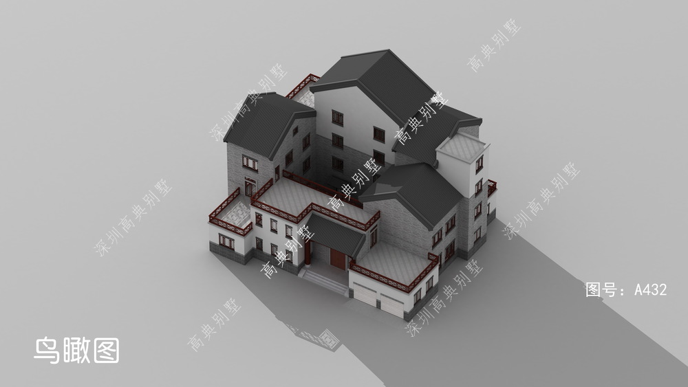 这款中式别墅,与农村流行的欧式风格相比,它更简单、更吸引人。