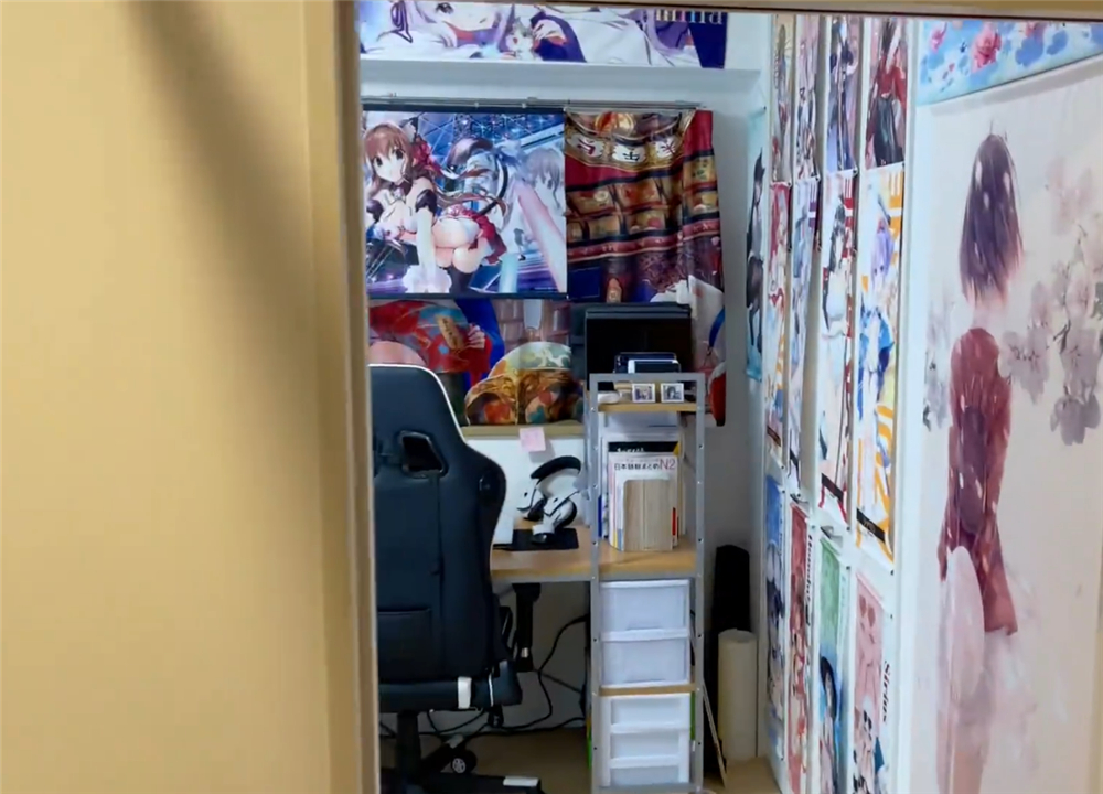 acgn漫评|土豪宅男独居日本，晒出自己40㎡小家：整面墙海报手办，太羡慕了