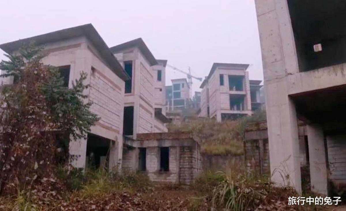 房价|重庆一片独栋烂尾别墅群，占满整座山坡，杂草丛生