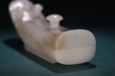 文房|和田玉文房水注、器型古朴、文房用器