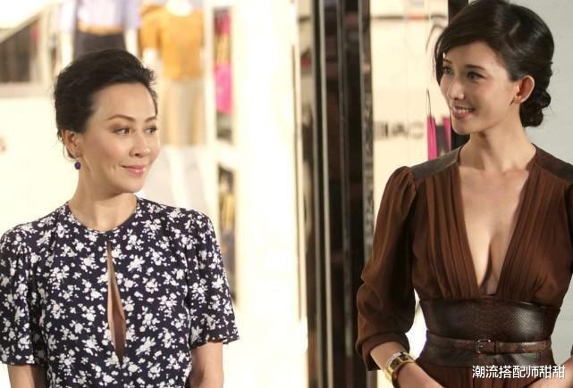 潮流搭配师甜甜 刘嘉玲、林志玲虽然不是同龄人，但俩人的身材，还真挺有可比性的