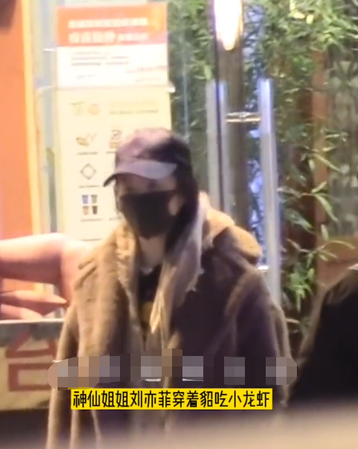刘亦菲|刘亦菲深夜与友人约饭被拍！身穿貂皮大衣显贵气，素颜皮肤太白净