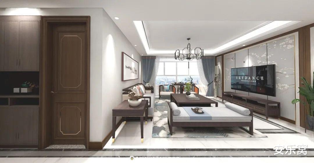 ANLEWO | 155㎡现代新中式这么装,也太有个性了吧!