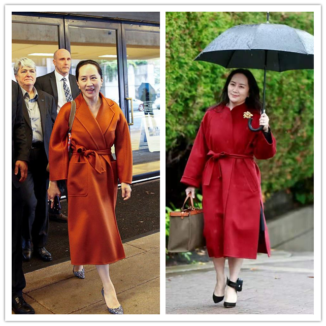 美人哒 49岁孟晚舟气质绝佳，穿黑色波点裙从容优雅，不愧是名媛圈顶流