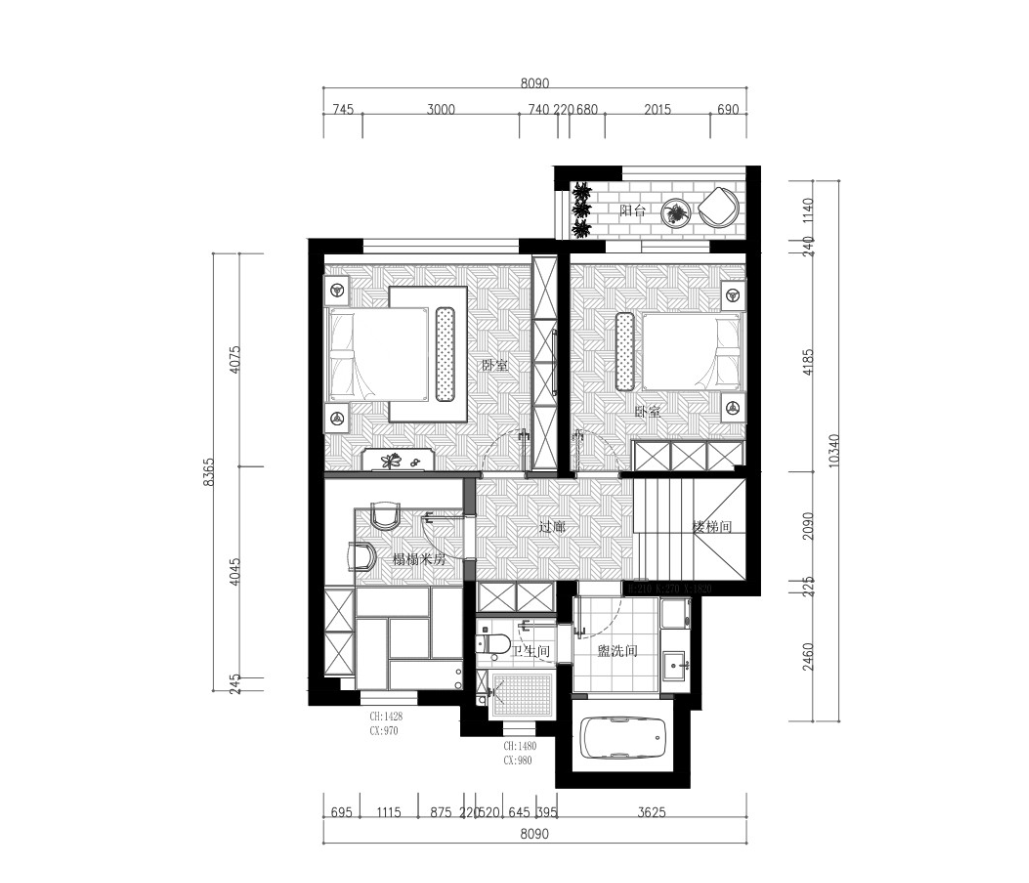 大连星艺装饰|大连龙湖天琅户型解析——中叠120㎡