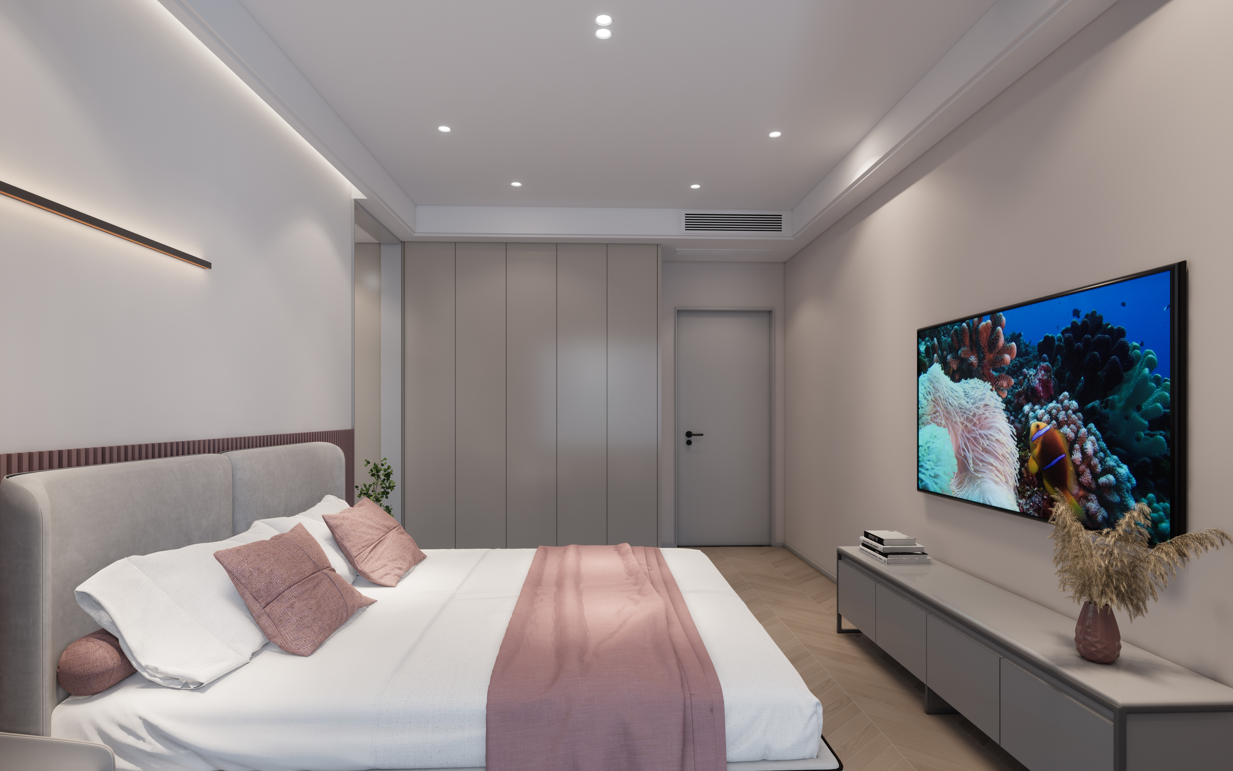 佳兆业207平现代风格装修案例