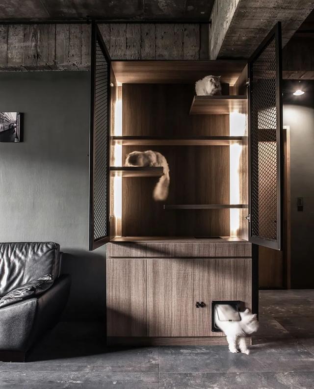 115㎡现代工业风,极简的毛坯风,高级灰的配色,效果很独特