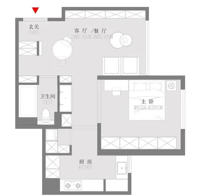 小户型改造｜精抠每平米 ，56㎡ 照样整得了复古风！