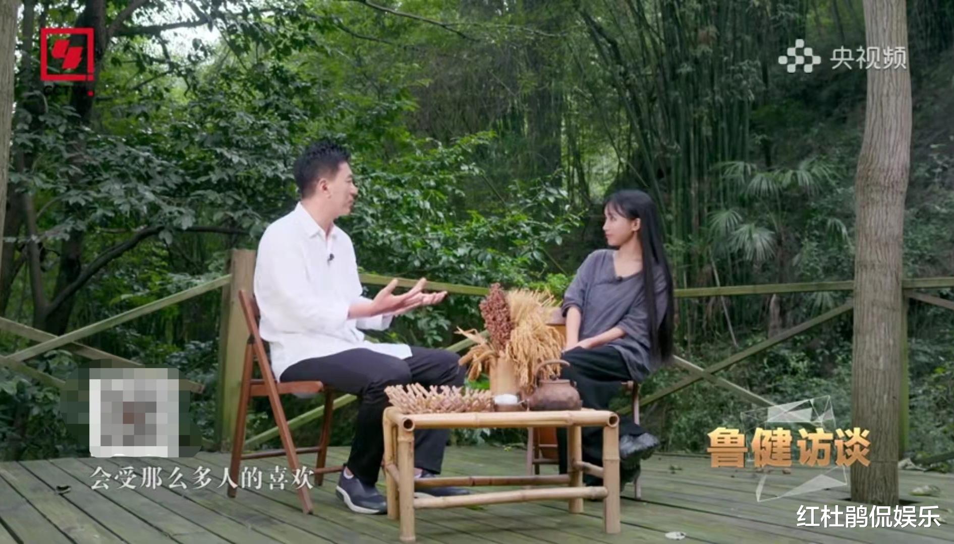 李子柒|李子柒接受鲁健专访，公开回应质疑，谈未来规划，全程有意识地侧面对镜头