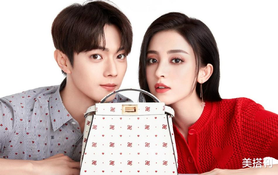 古力娜扎|许凯娜扎拍情侣广告，吻脸颊亲密搂抱，网友：少见的天花板颜值组