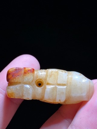 和田玉籽料|西周 和田玉籽料 白玉 玉牛 挂件把件