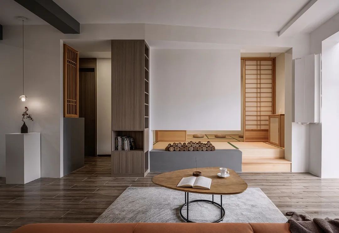 |90㎡日式雅致风,多功能禅意茶室+画台书房,倍感惬意!