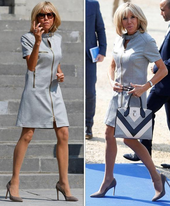 穿衣搭配|布丽吉特不愧有巴黎最美的腿，和日本皇后合影，身材太占优势了