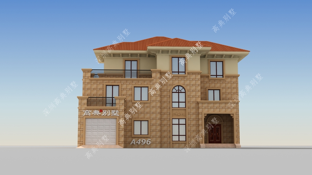 这款三层欧式别墅,颜值真的高啊,风风光光回家建。