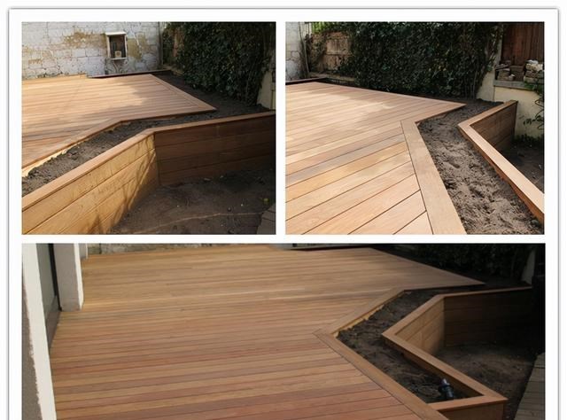 院子别再整水泥地面了,铺满甲板就有7种设计,能多个共享休闲区