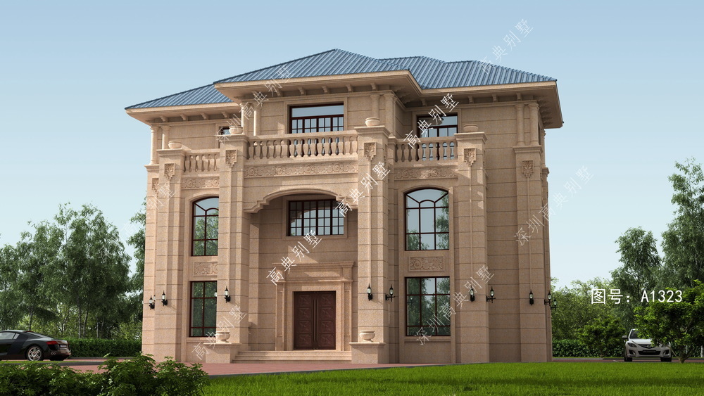 这款欧式独栋别墅，造型精致，居住舒适踏实。