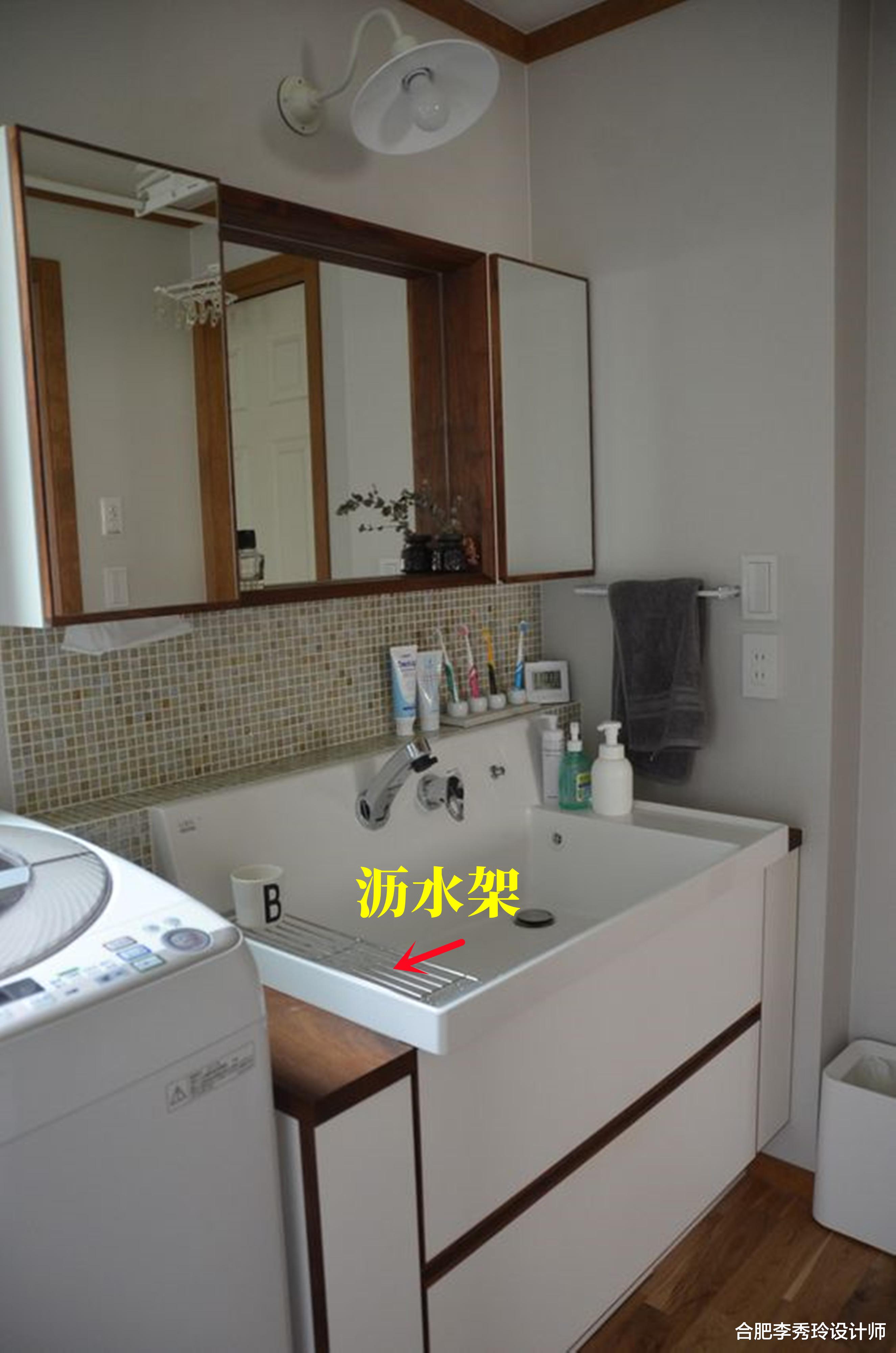 我怎么没想过:厨房水槽能装沥水架,为什么不给洗漱台也装一个?