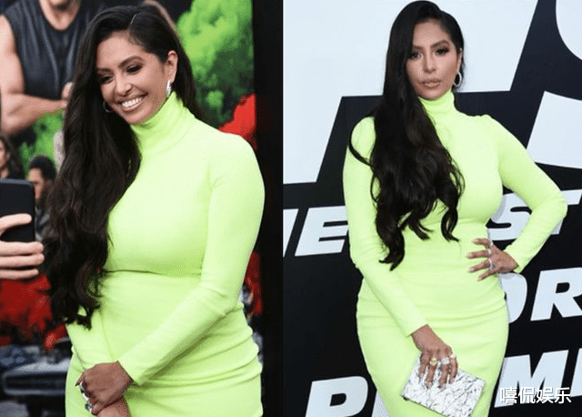 透视装|瓦妮莎开始迎新生活，身穿包身礼服现身，大女儿黑色透视装显成熟