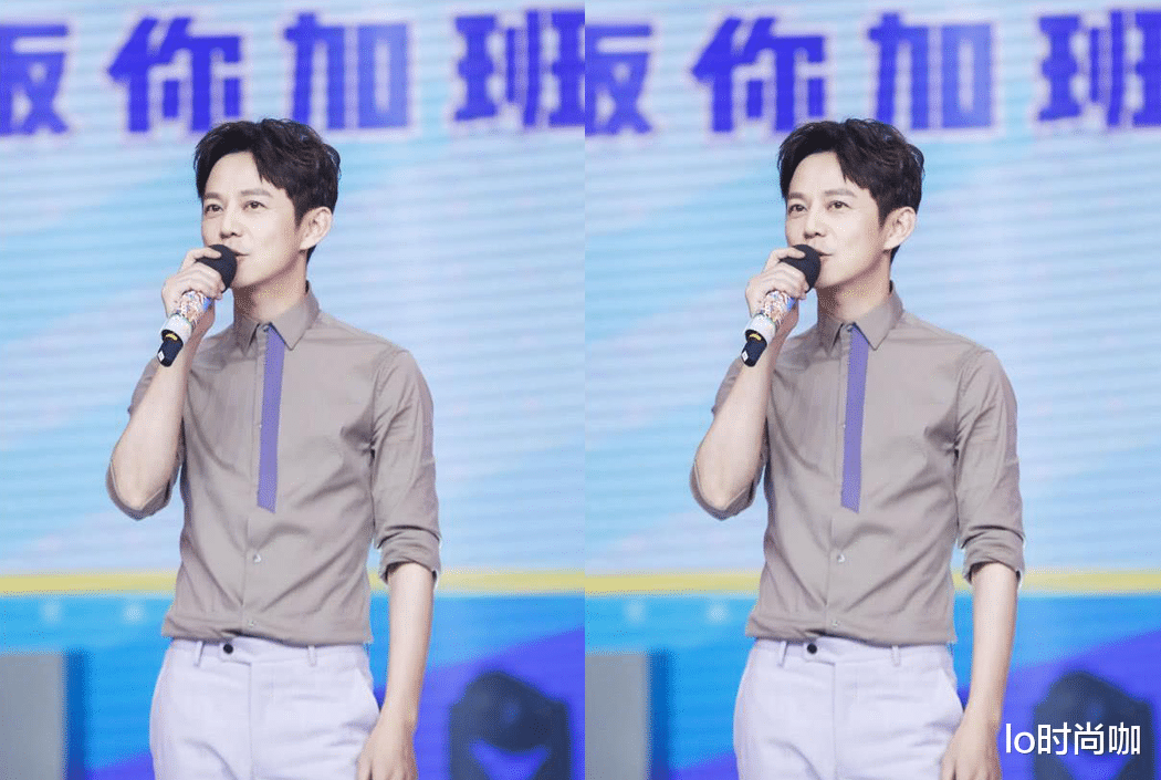 |何炅和后辈同框却不违和,“衬衫造型”更显年轻,看着好像同龄人