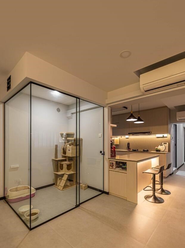 给未来装修的你一些启发,135㎡定制玻璃屋,角落空间也会不闲置