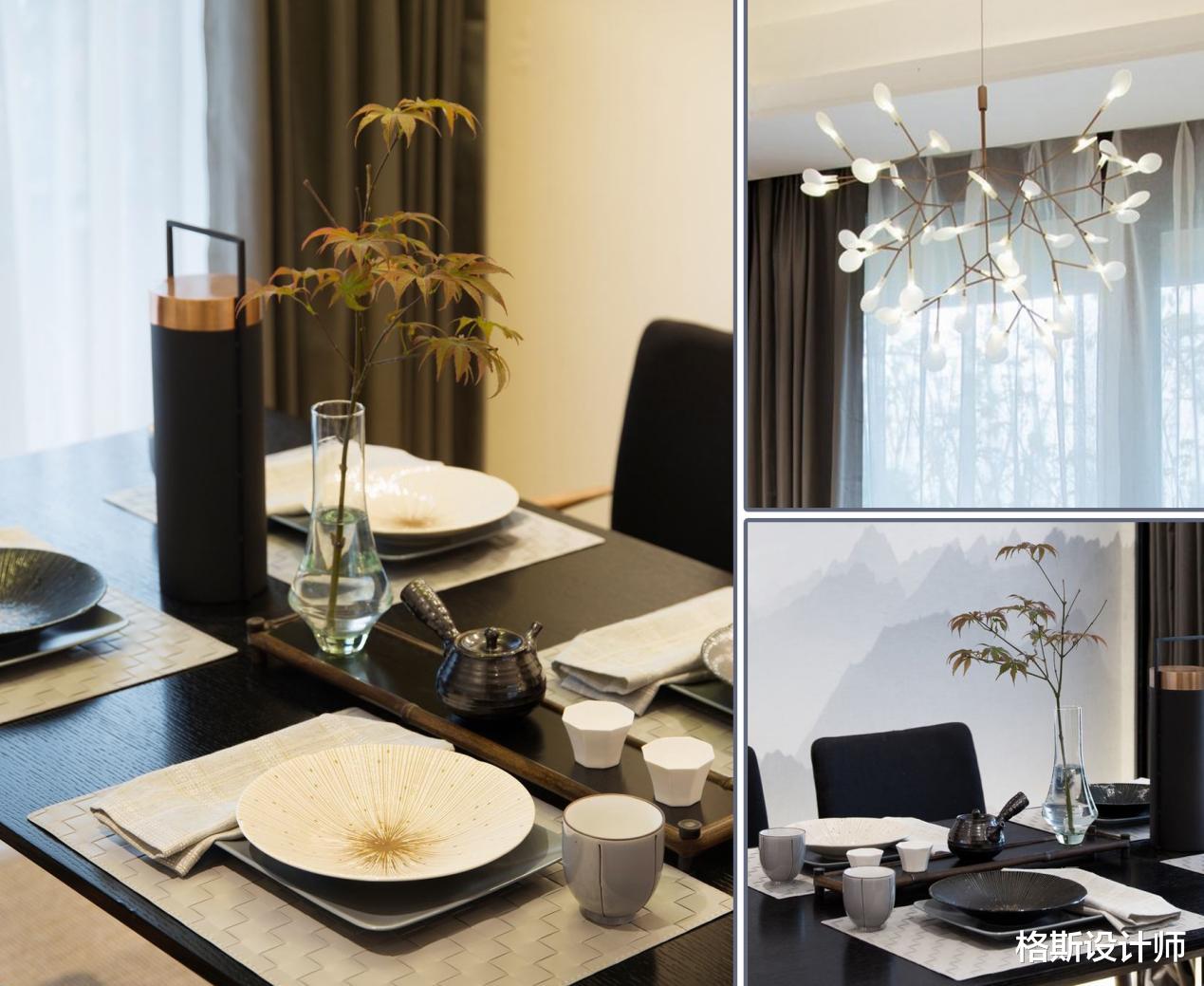 格斯设计师 这148㎡新中式的家,集典雅与高级于一体,全屋尽显质感,太美了