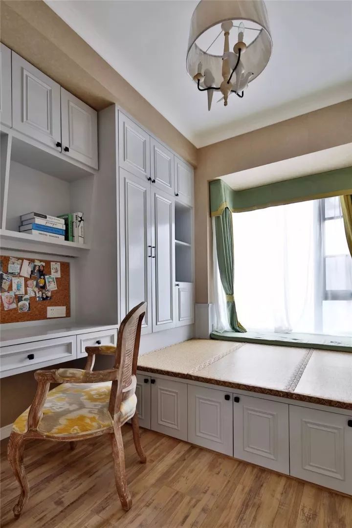 装修设计指南|110㎡美式两居，简约温馨的设计，清新淡雅！