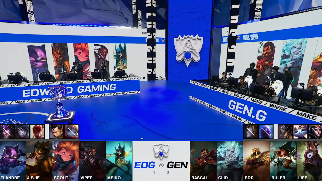 edg战队|GEN中野决胜局拉胯！EDG晋级决赛，会师DK