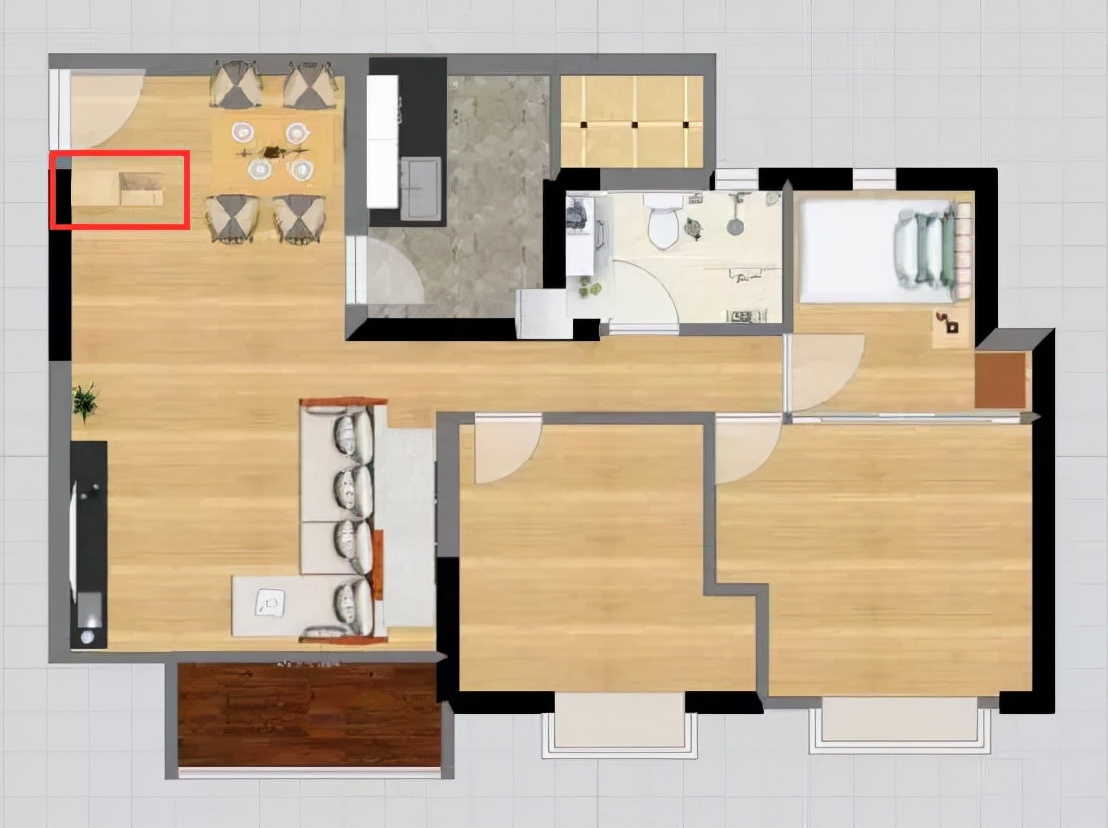 开门见厅的尴尬户型,没有玄关,鞋柜该放哪里?