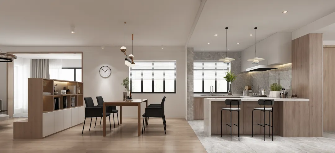 【鲁班装饰】保利玺樾220㎡北欧风格，以人为本