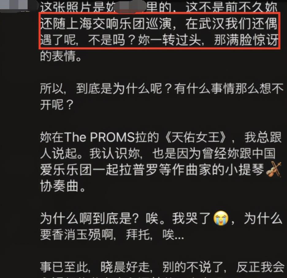 小提琴|悲痛！小提琴演奏家宋晓晨跳楼自杀，年仅38岁，曝原因引人泪目