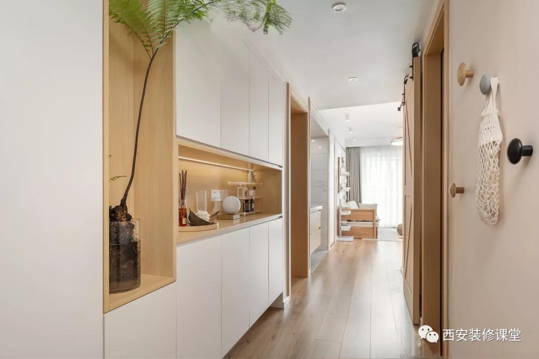 85㎡两室成就单独衣帽间,格局巧改造成就日式温馨