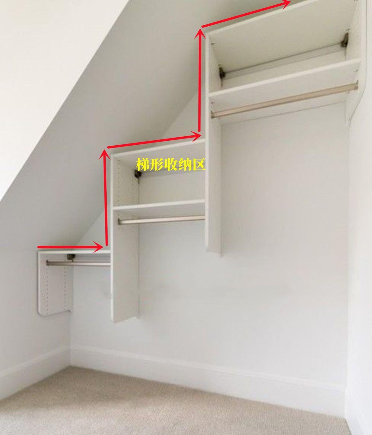 如果我有个阁楼,斜墙下就这样来打造挂衣区了!榨干每1平米