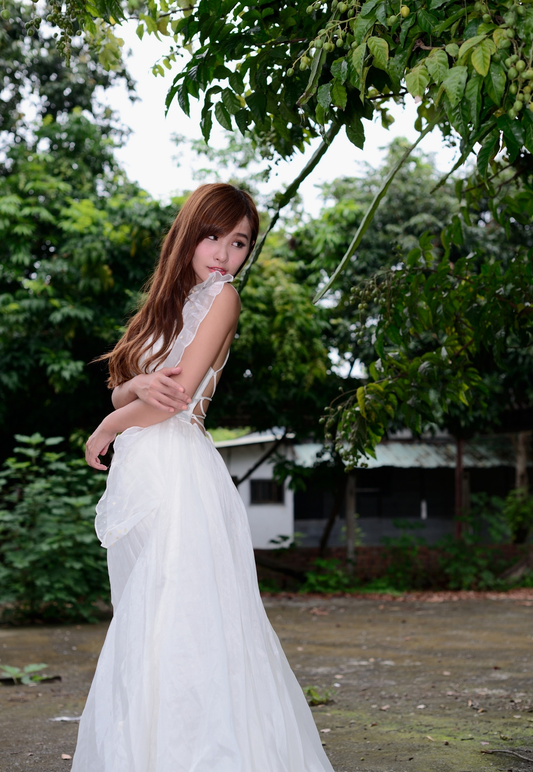 风起洛阳|美女穿白纱室外试镜-宛如仙女下凡