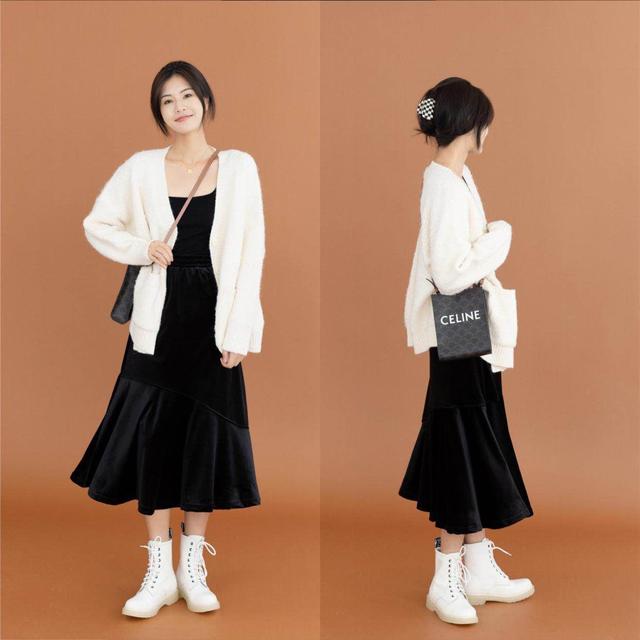 潮流搭配菌 “针织衫+平底鞋”，温柔又显气质，让你秋冬变得更有女人味