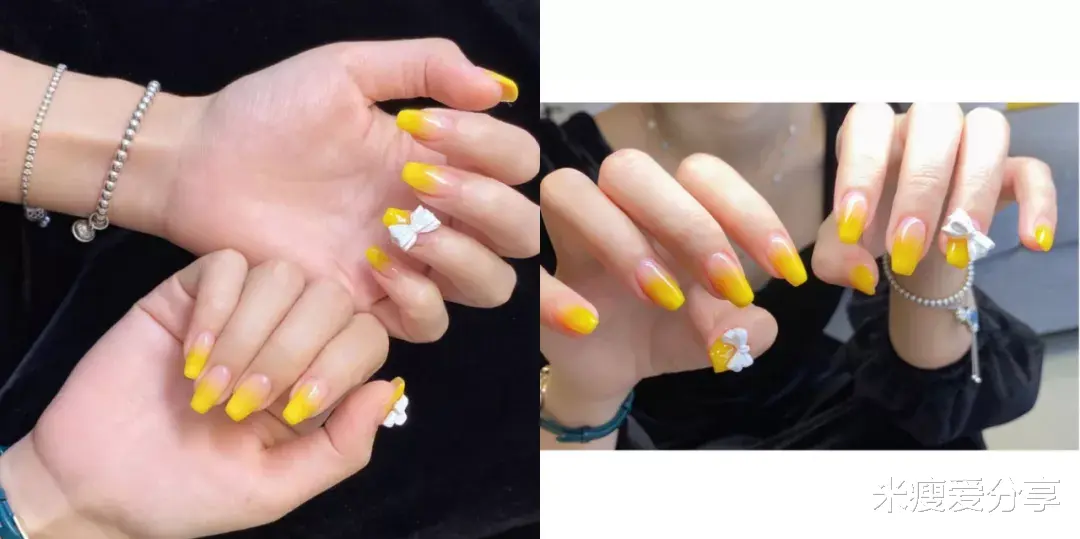 黄瓜|今年立体蝴蝶结又出新花样了,快来看看今年都流行哪些蝴蝶结美甲