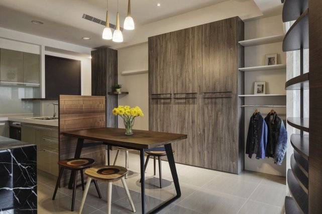 珊珊为何来迟|89运用多个几何型状作为设计基础，合理划分空间让设计融入生活