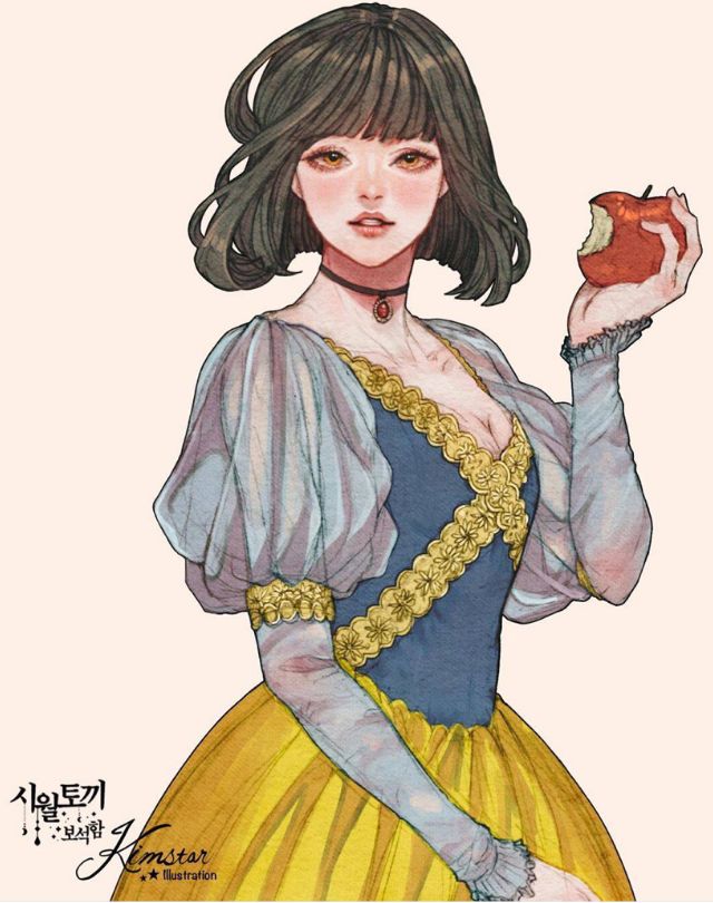 韓式畫風的迪士尼公主，茉莉充滿異國風情，樂佩優雅且端莊-圖4