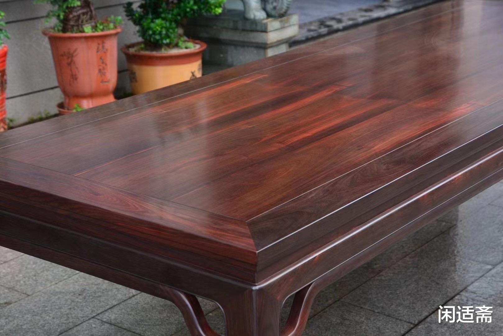 设计师|气势非凡，罗锅枨顶牙带束腰，大画桌会议桌，红木家具
