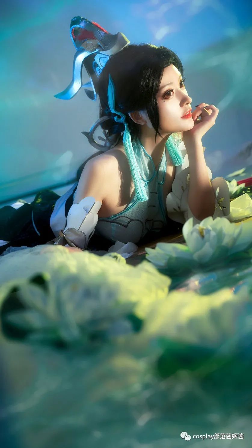 |cos：王者荣耀大乔·白鹤梁神女cos正片@逆光