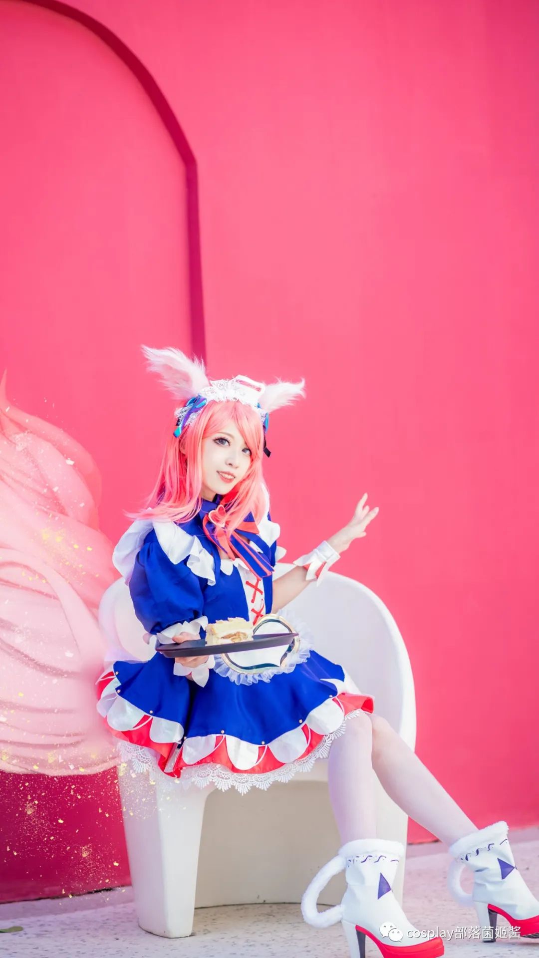 |cos:王者荣耀妲己女仆咖啡cos正片@挽黎