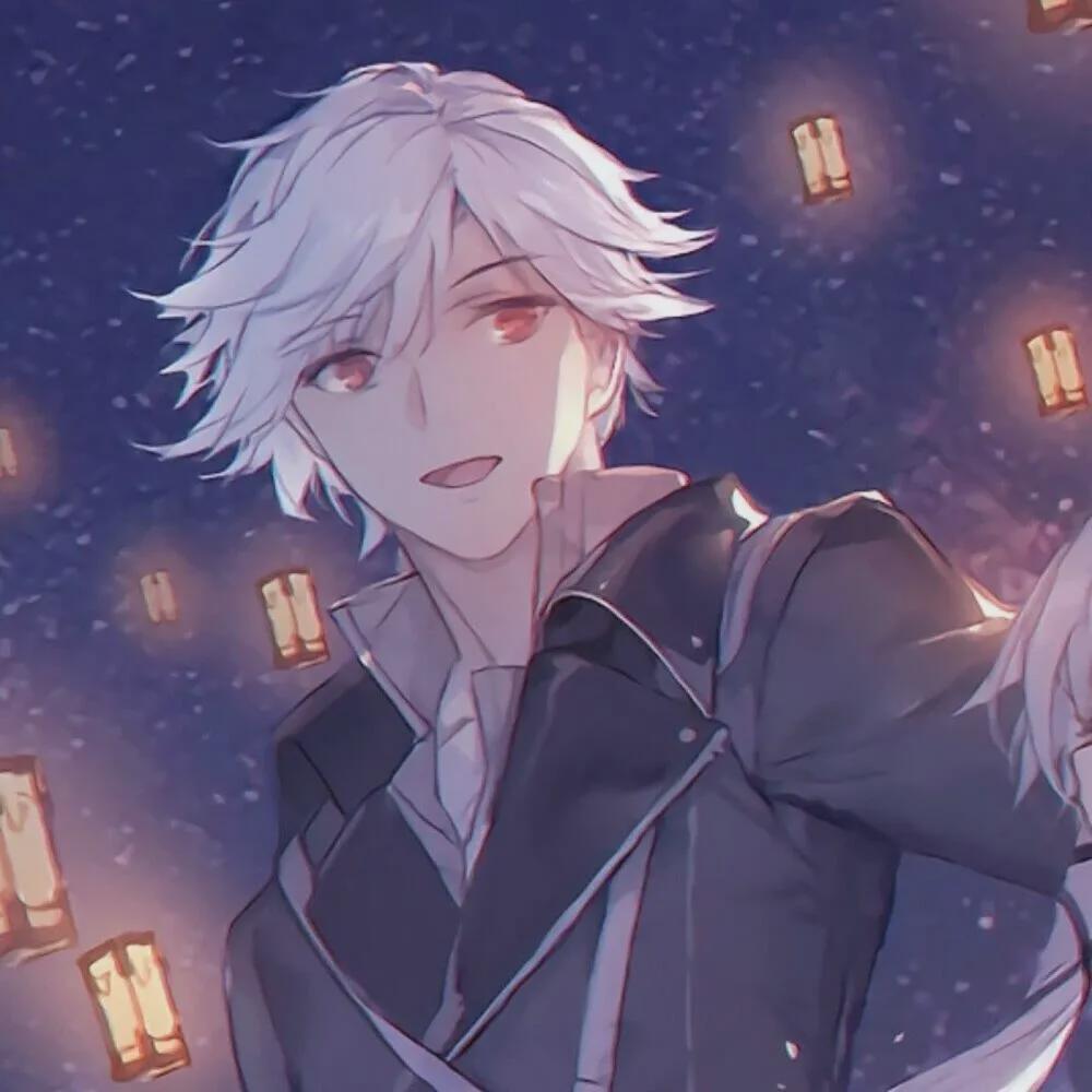 |动漫头像：太阳快要落山的时候，路灯都会接着亮起，继续温暖人心