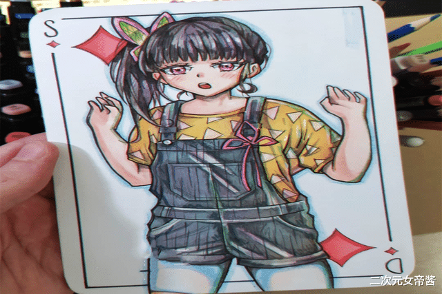 火影忍者|当动漫角色进入扑克牌，《火影忍者》帅气，炭治郎兄妹惊艳